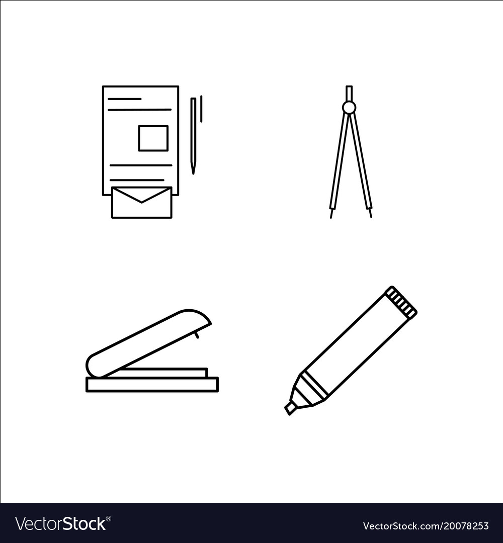 Design und Studio einfache lineare Icon-Setsimple