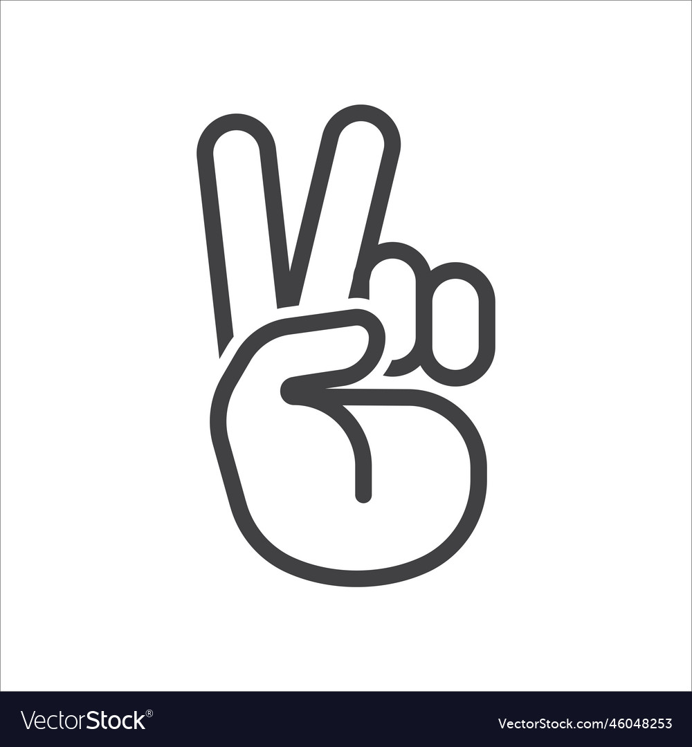 Hand gesture icon Royalty Free Vector Image - VectorStock