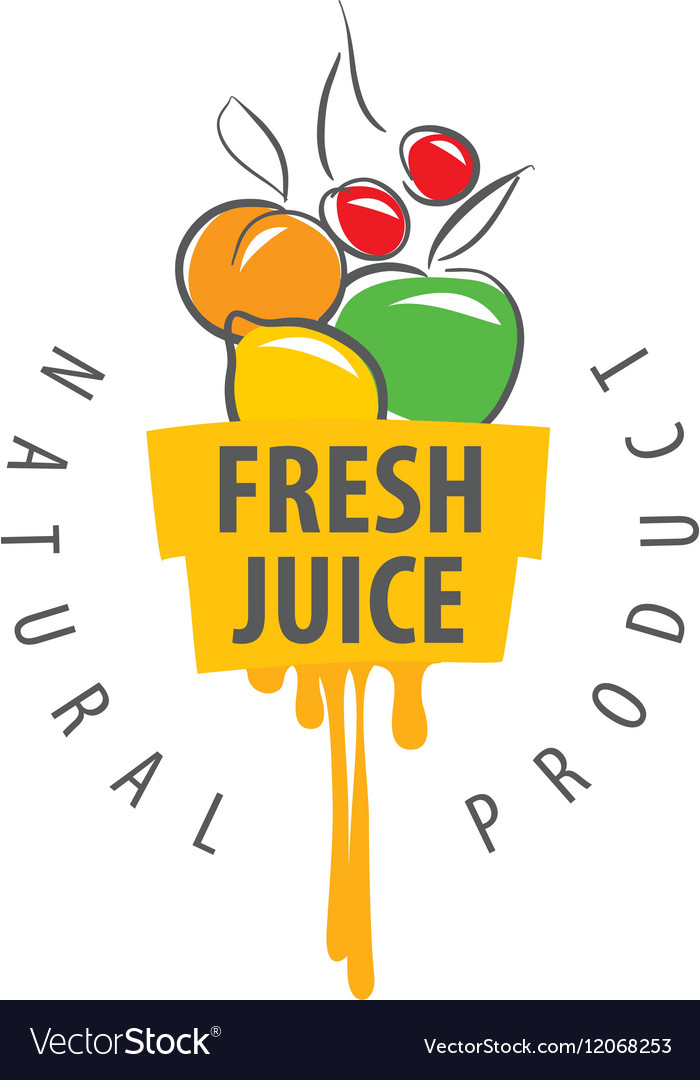 Logo of fresh juice Royalty Free Vector Image - VectorStock