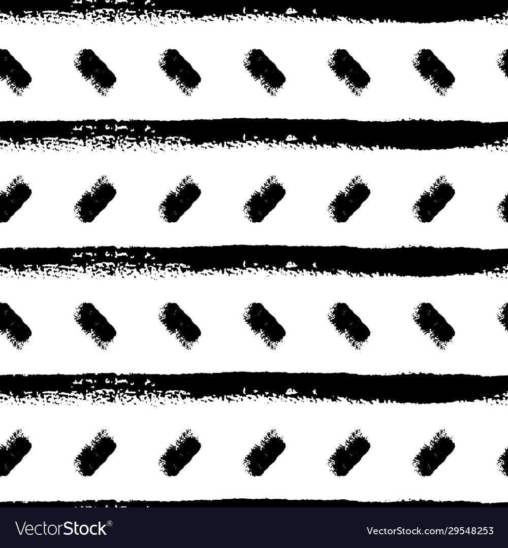 Monochrome seamless pattern with lines
