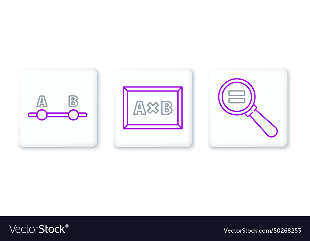 Set line calculation graph schedule chart diagram vector image Set line calculation graph schedule chart diagram