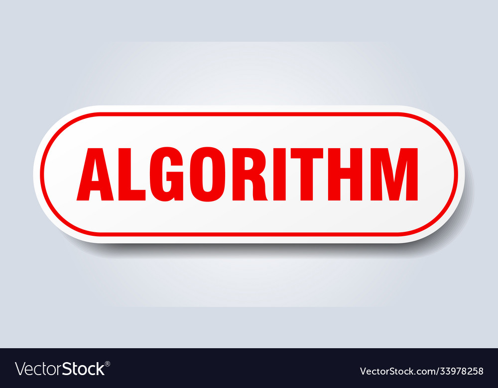 Algorithm sign rounded isolated button white