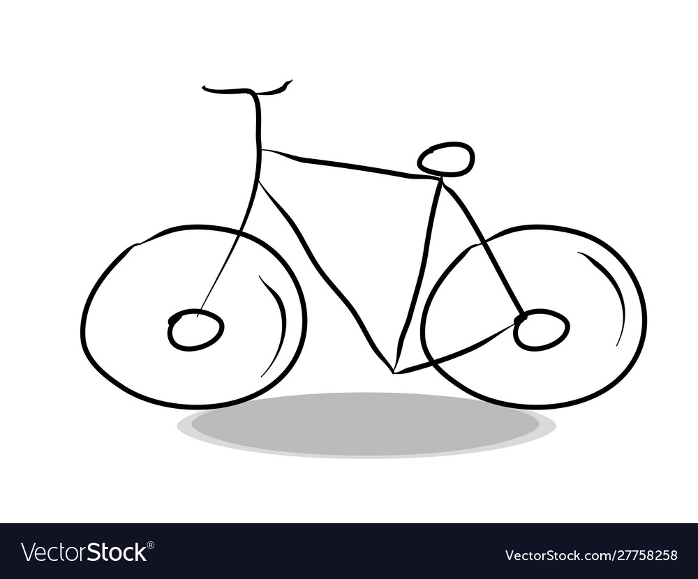 Bicycle icon flat design for any purposes