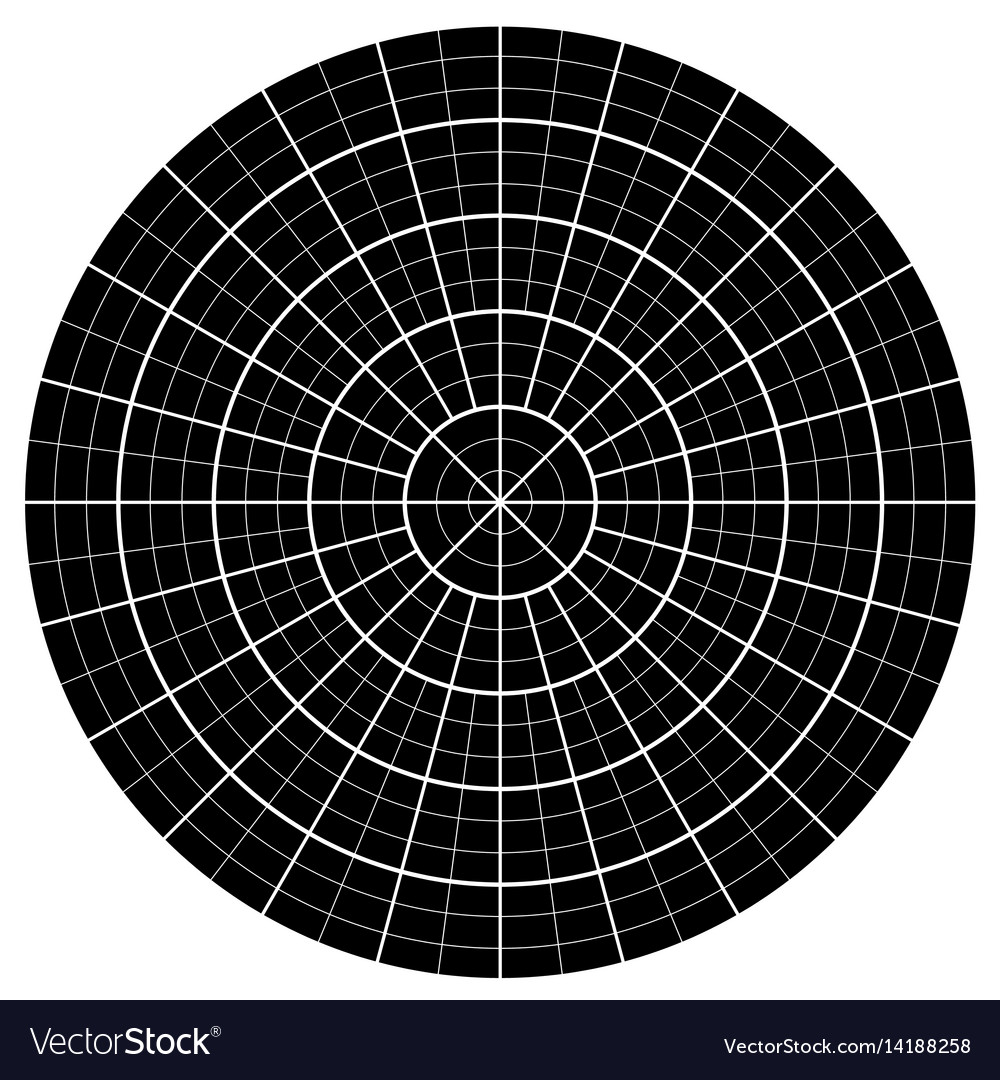 blank polar graph paper protractor pie chart vector image how to make a pie graph on paper