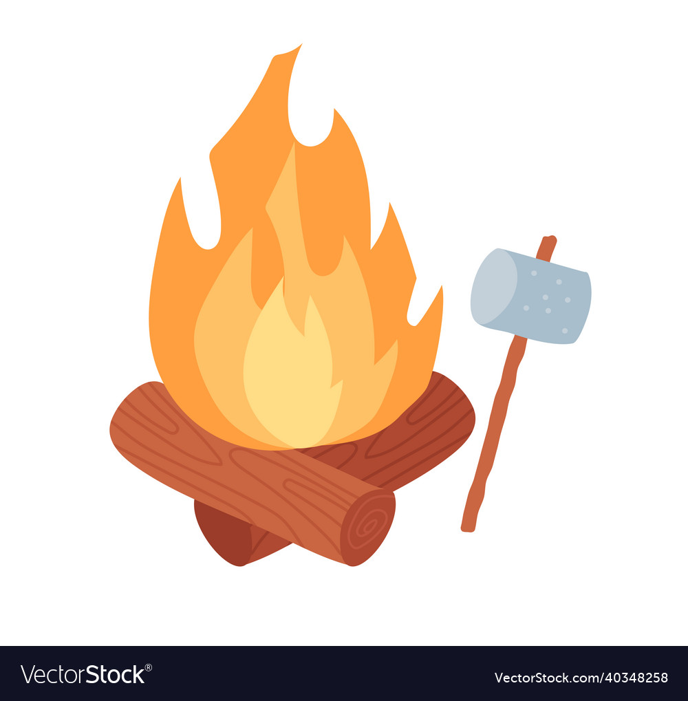 Camping and hiking icon Vector Image Camping and hiking icon