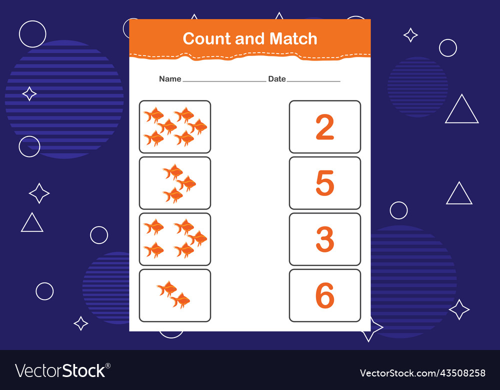 Count and match with the correct number matching