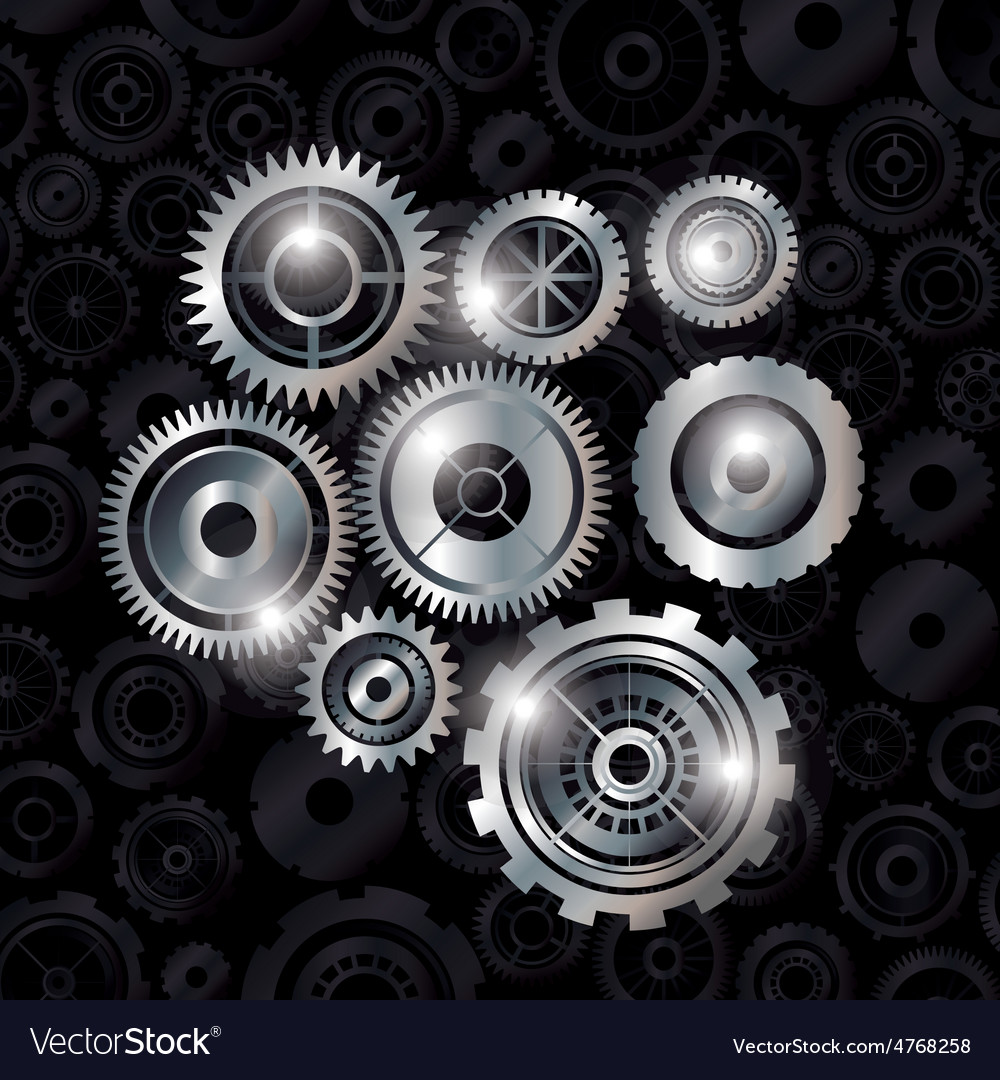 Gears design Royalty Free Vector Image - VectorStock