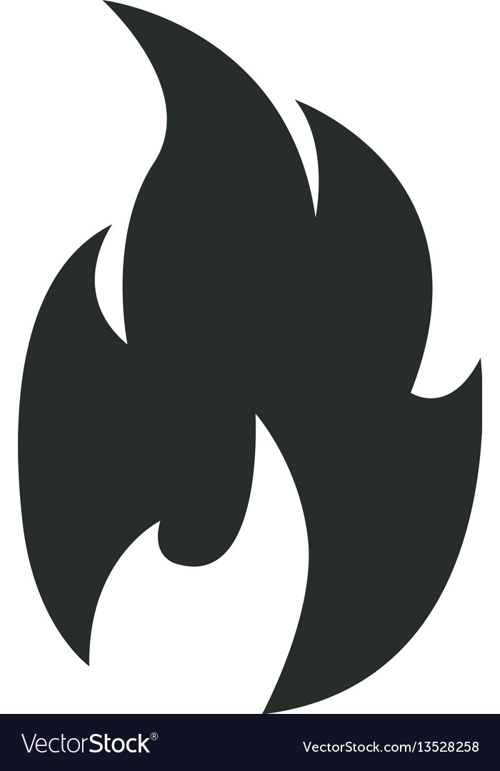 Isolated flame icon