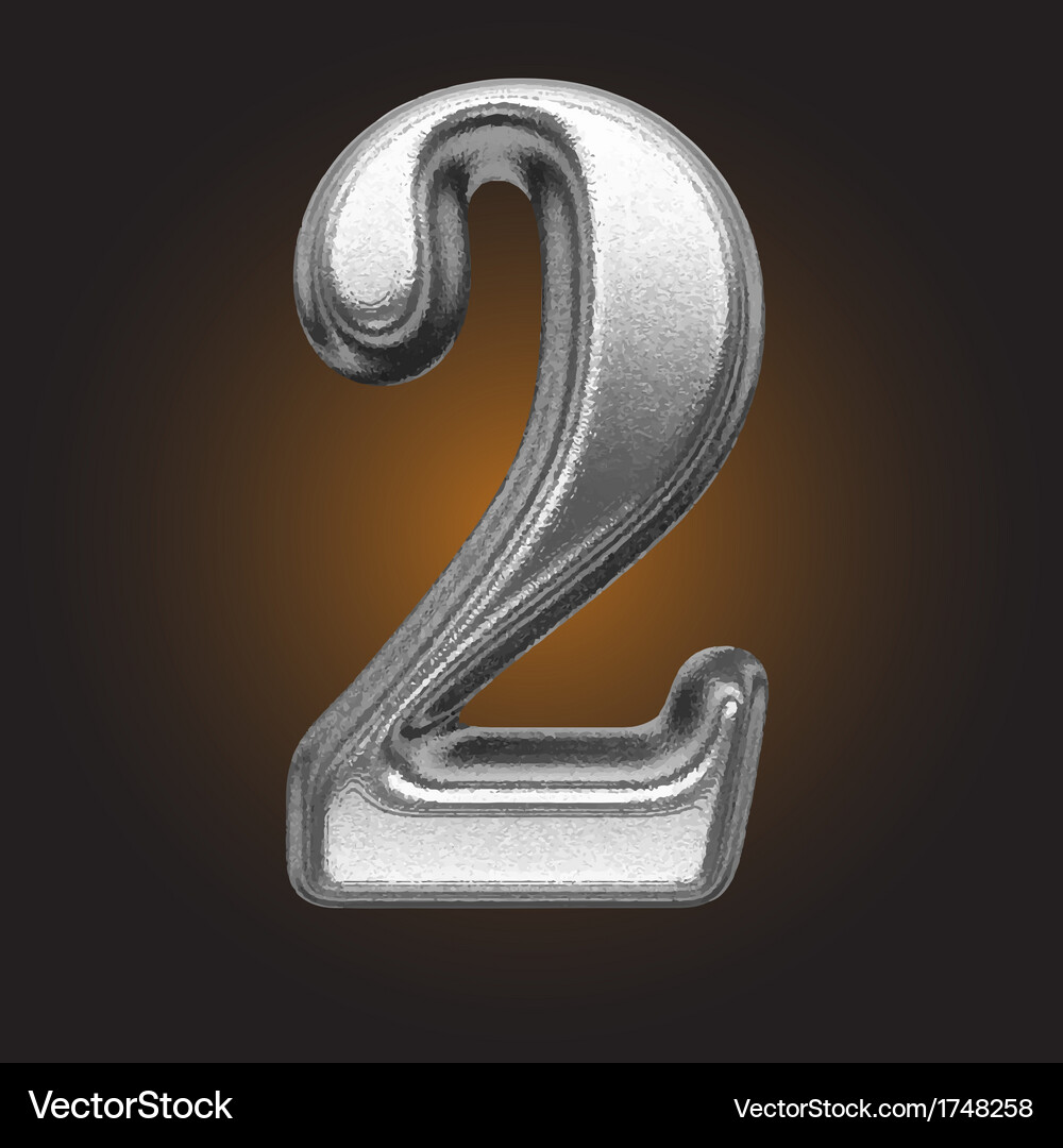 Metal figure Royalty Free Vector Image - VectorStock