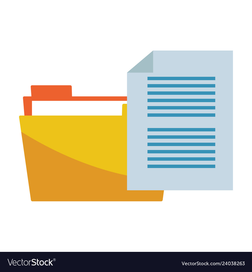 Documents file isolated icon vector image Documents file isolated icon
