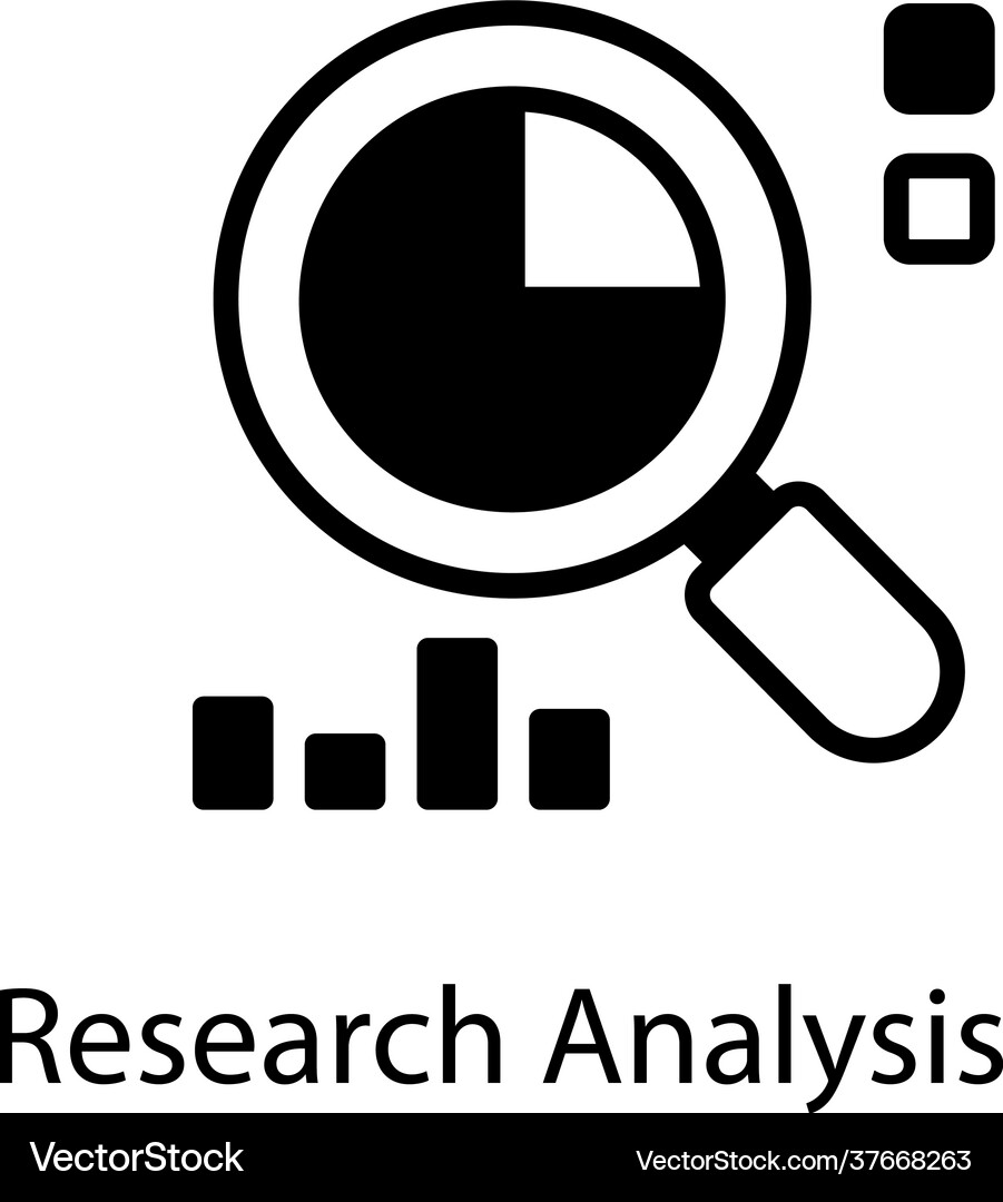 Research analysis Royalty Free Vector Image - VectorStock