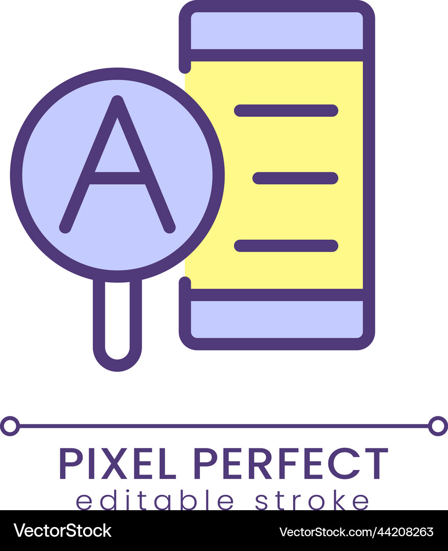 Research article pixel perfect rgb color icon Vector Image