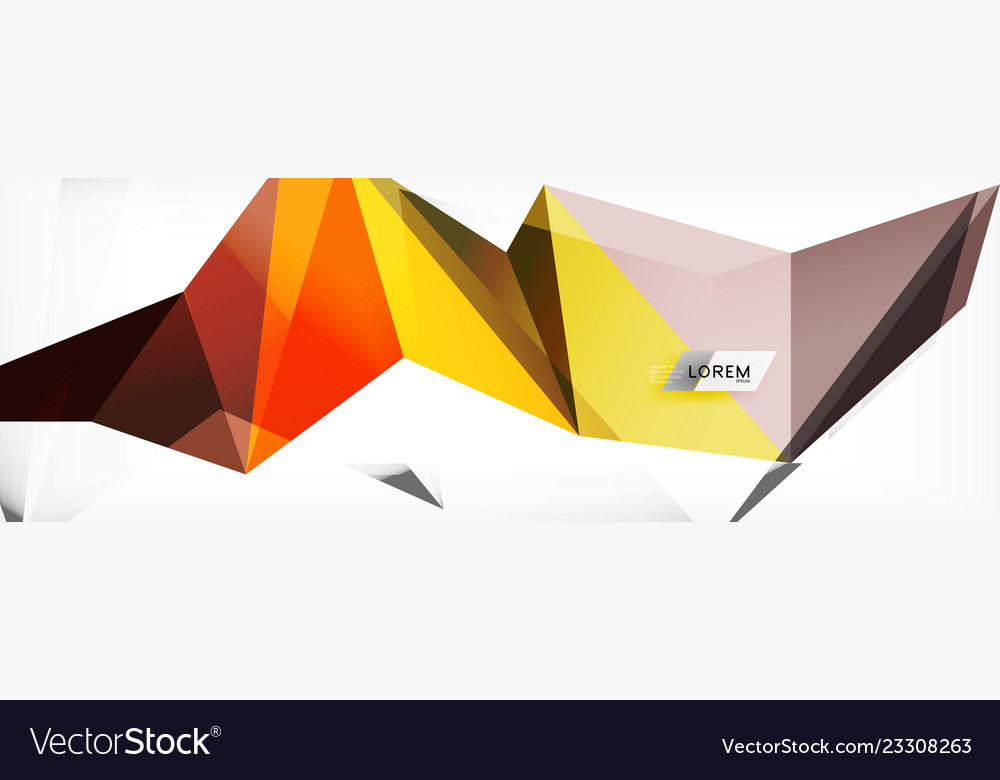 Science background abstract triangle pattern vector image Science background abstract triangle pattern