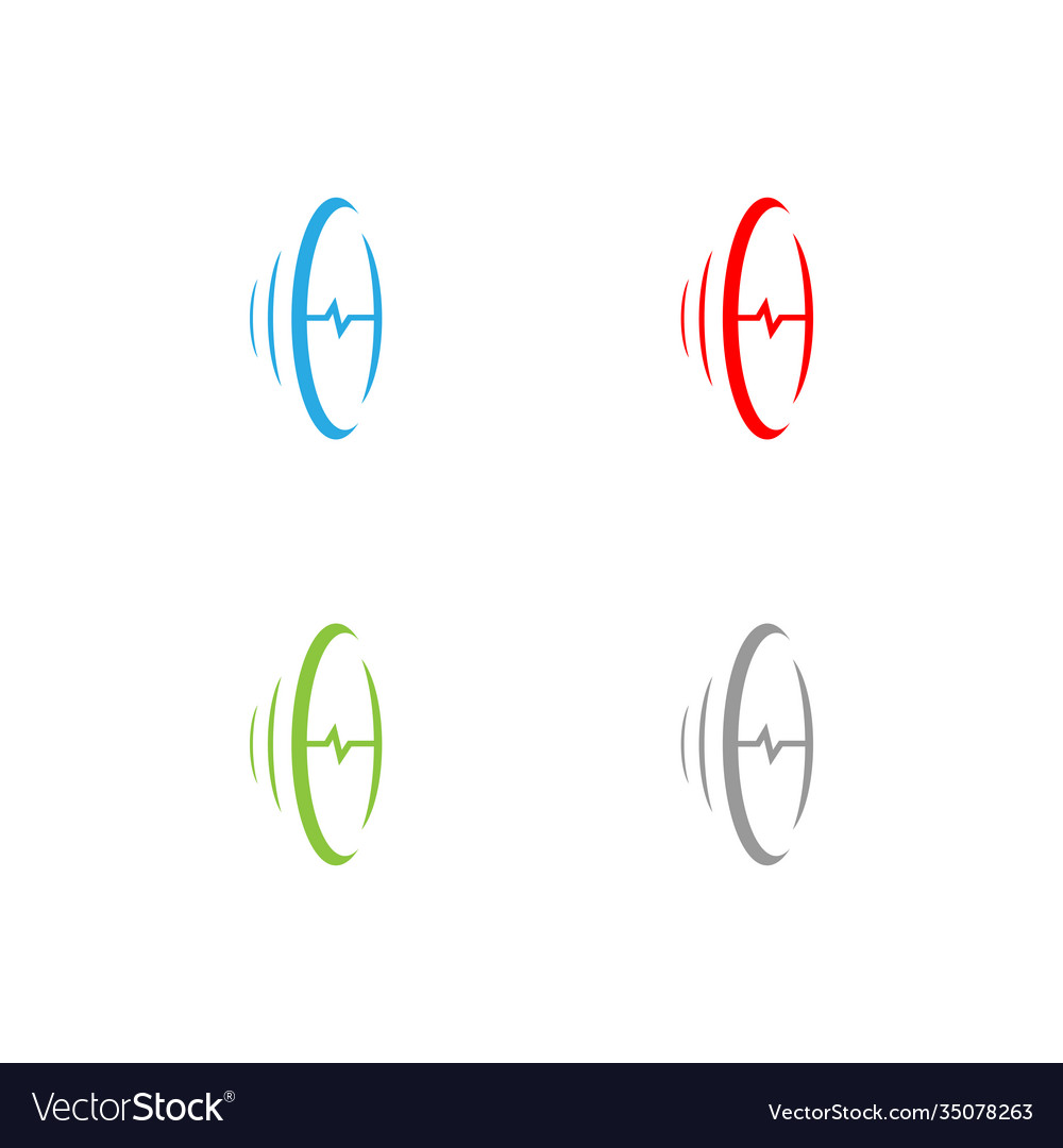 Sound waves design Royalty Free Vector Image - VectorStock