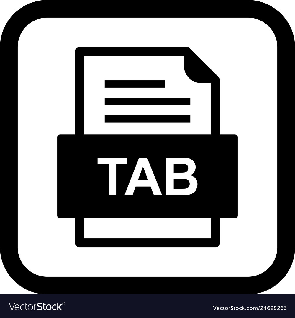 Tab file document icon