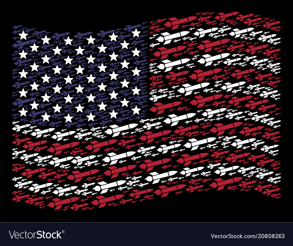 Waving united states flag stilisierte Zusammensetzung