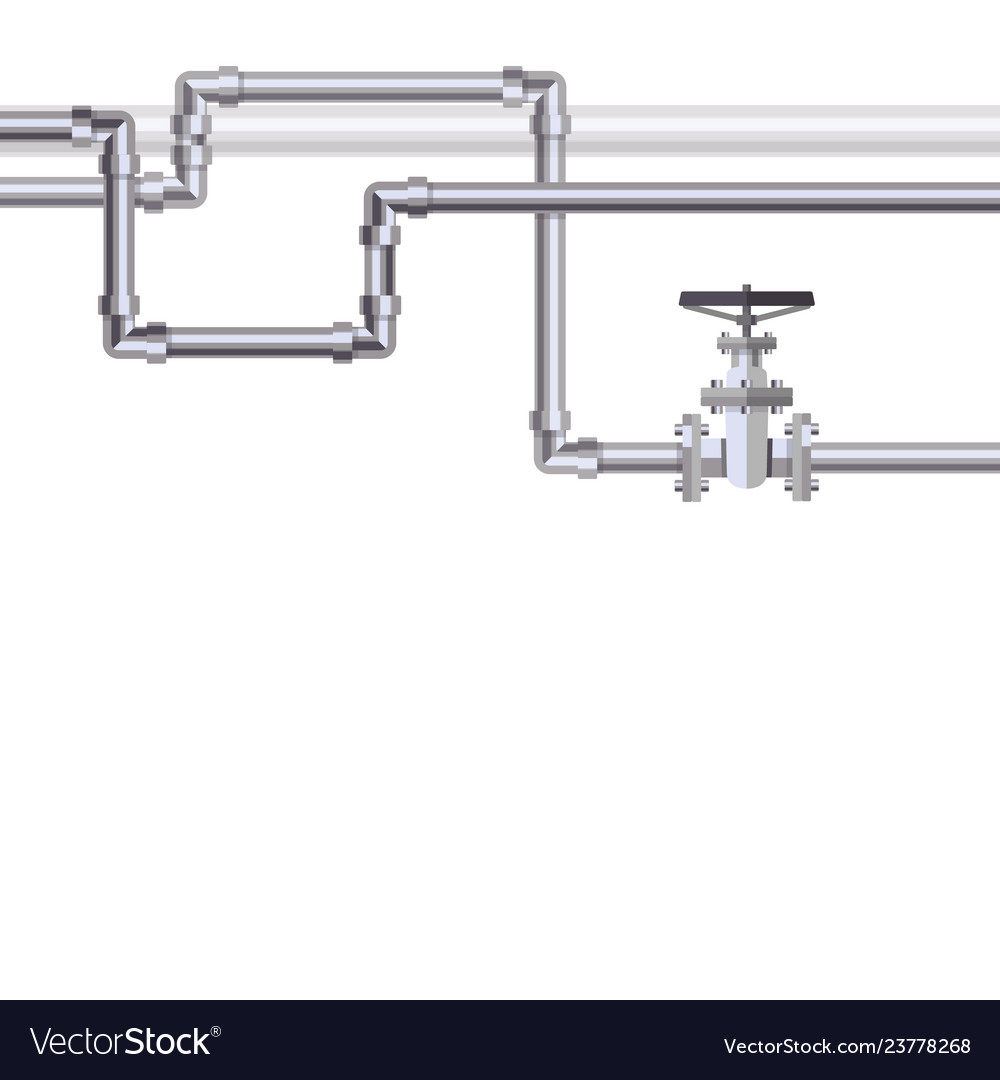Abstract background with flat designed pipeline
