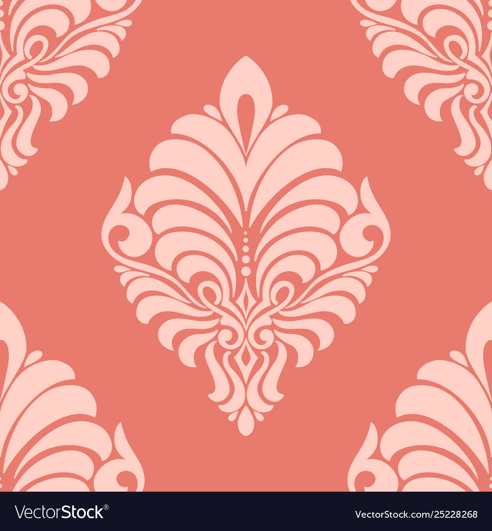 Damask seamless pattern element classical vector image Damask seamless pattern element classical