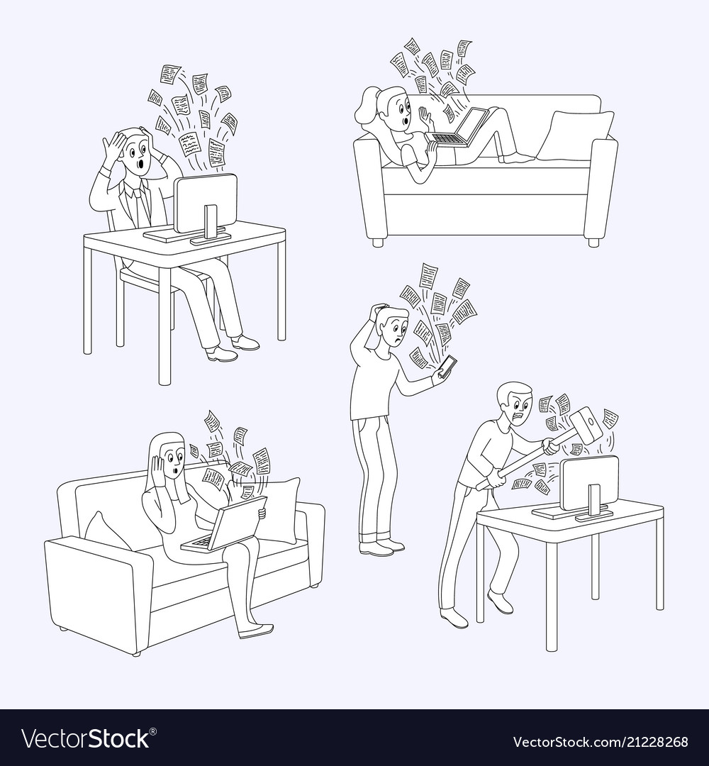 Information overload concept set