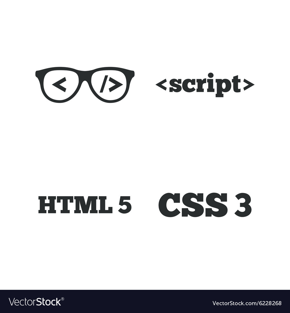 Programmierer Codierer Gläser html Markup Sprache