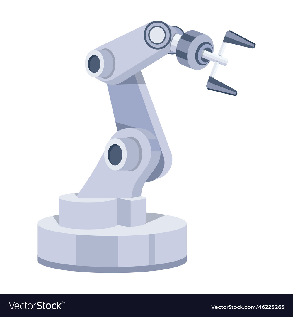 Robotic arm Royalty Free Vector Image - VectorStock