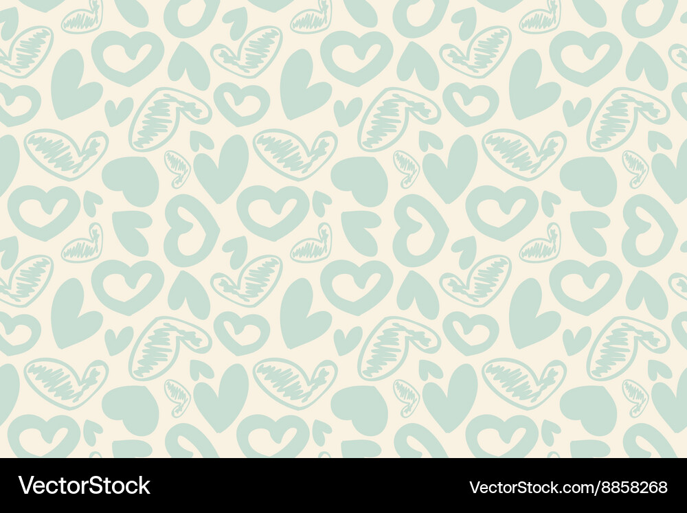 Seamless pattern with hearts Royalty Free Vector Image