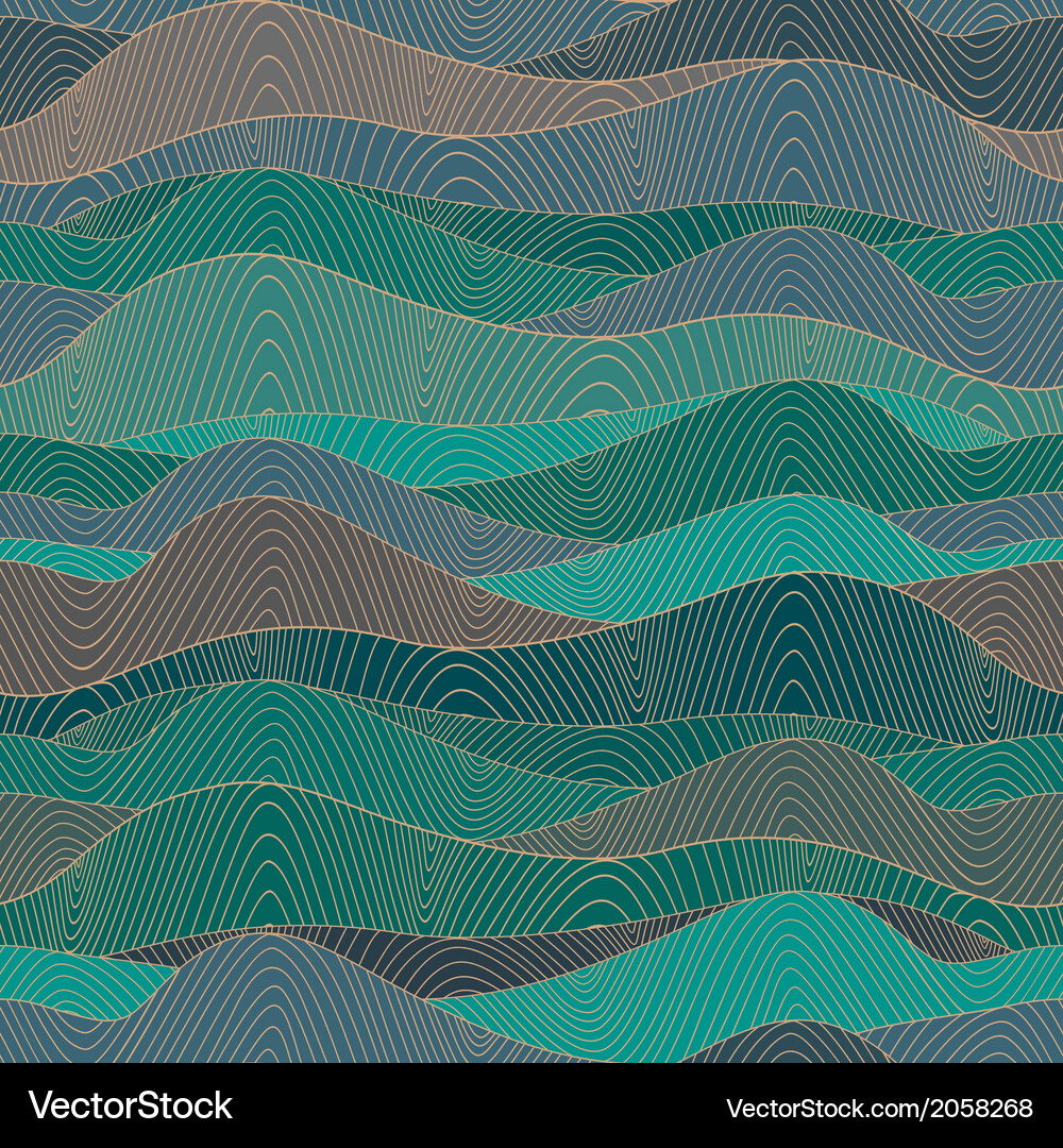 Seamless waves texturewavy backgroundcopy Vector Image