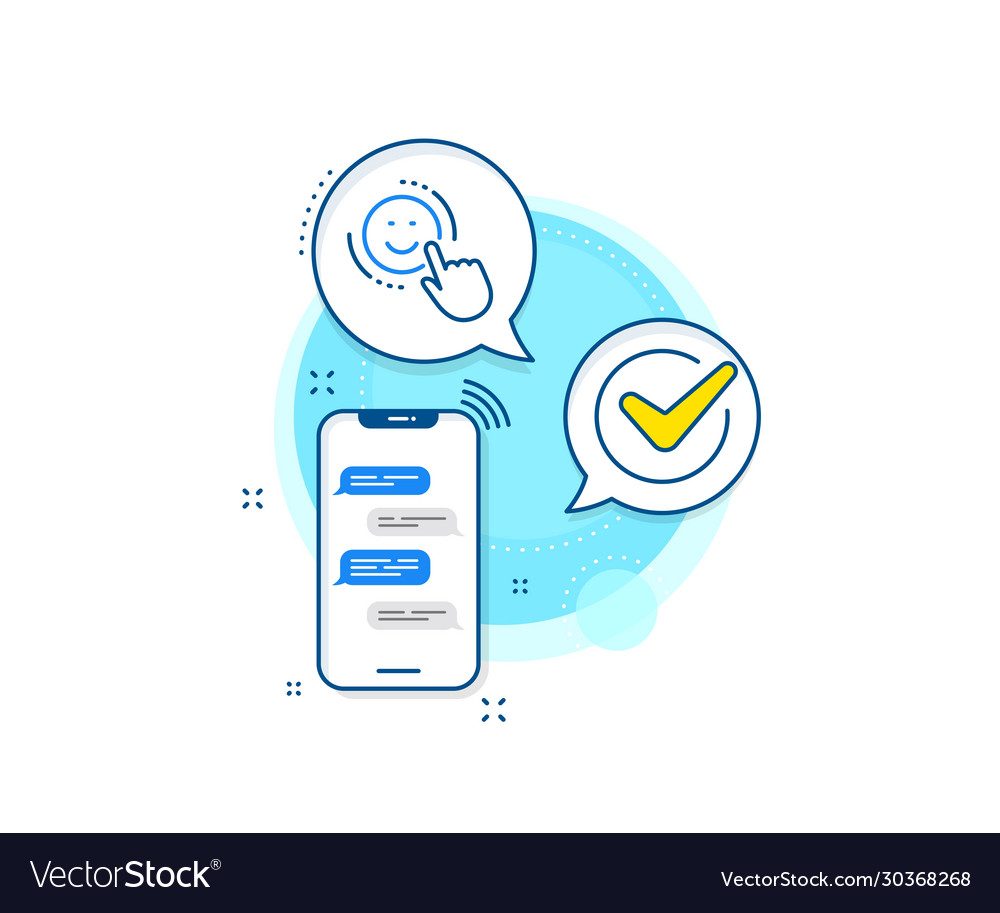 Smile line icon positive feedback rating sign