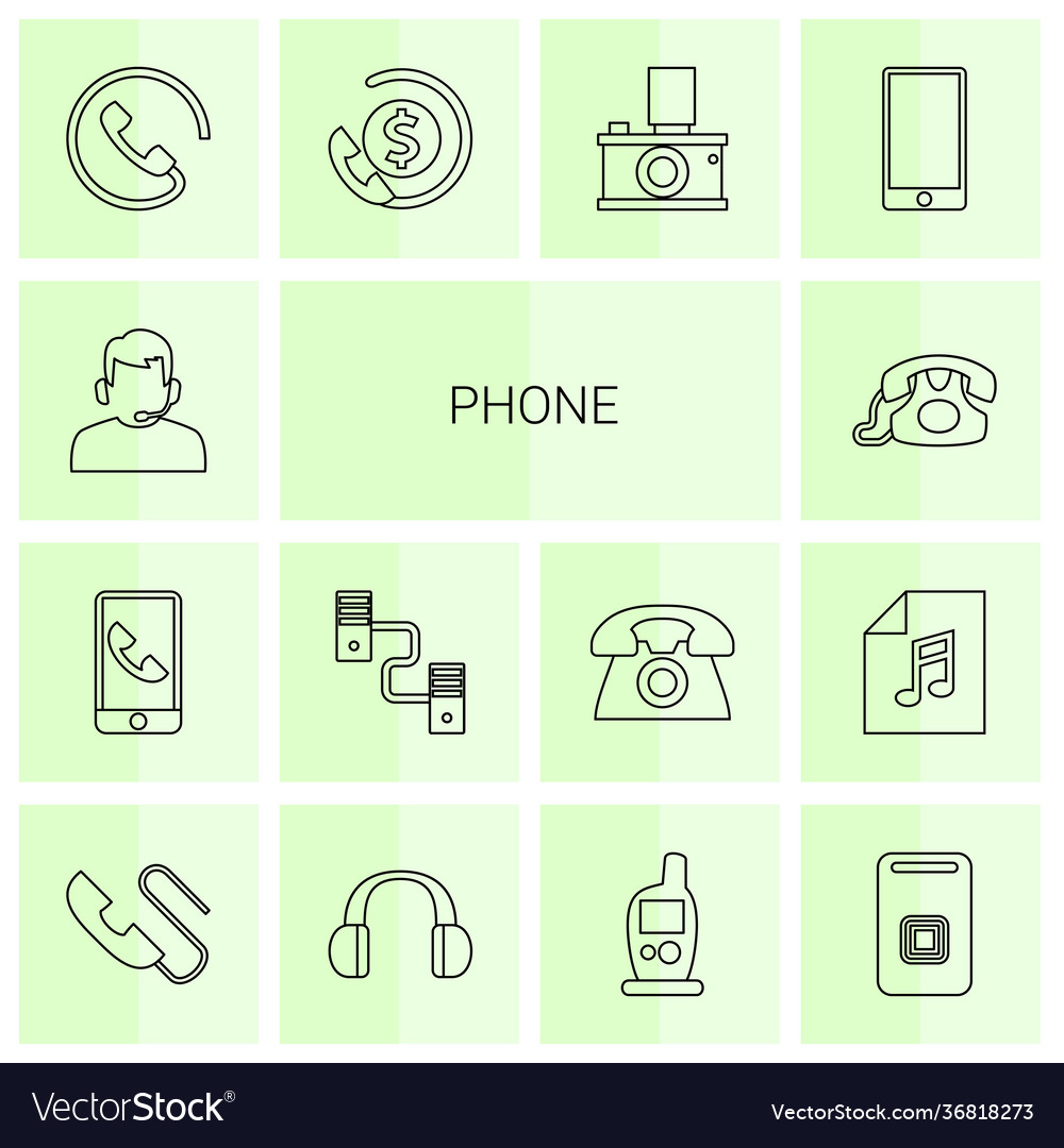 14 phone icons