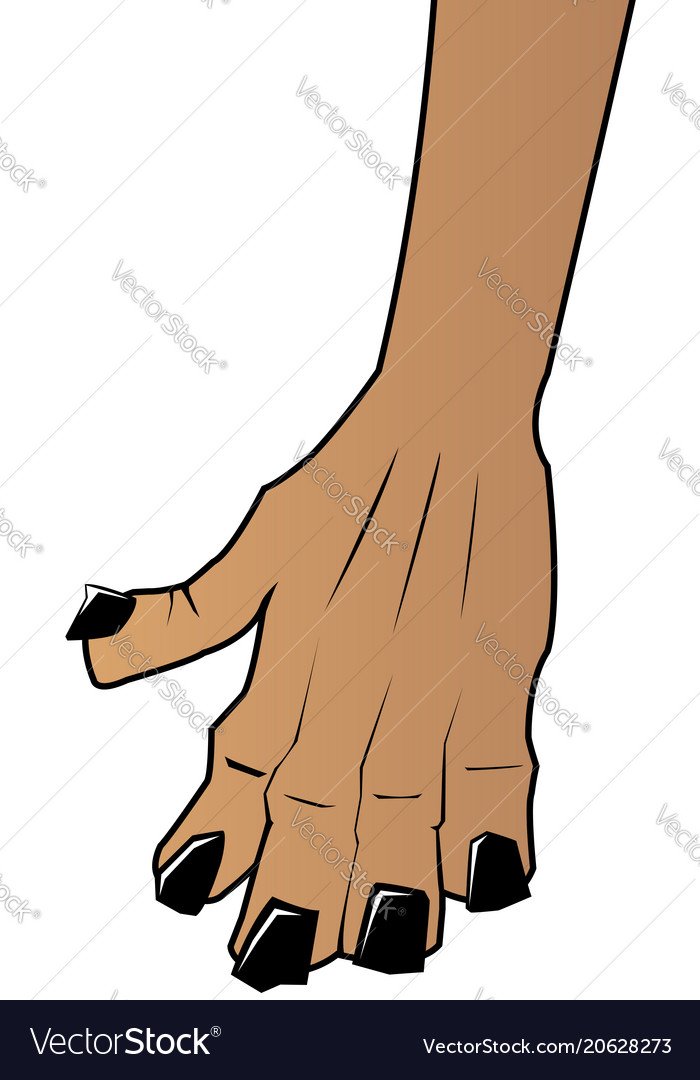 Brown hand Royalty Free Vector Image - VectorStock