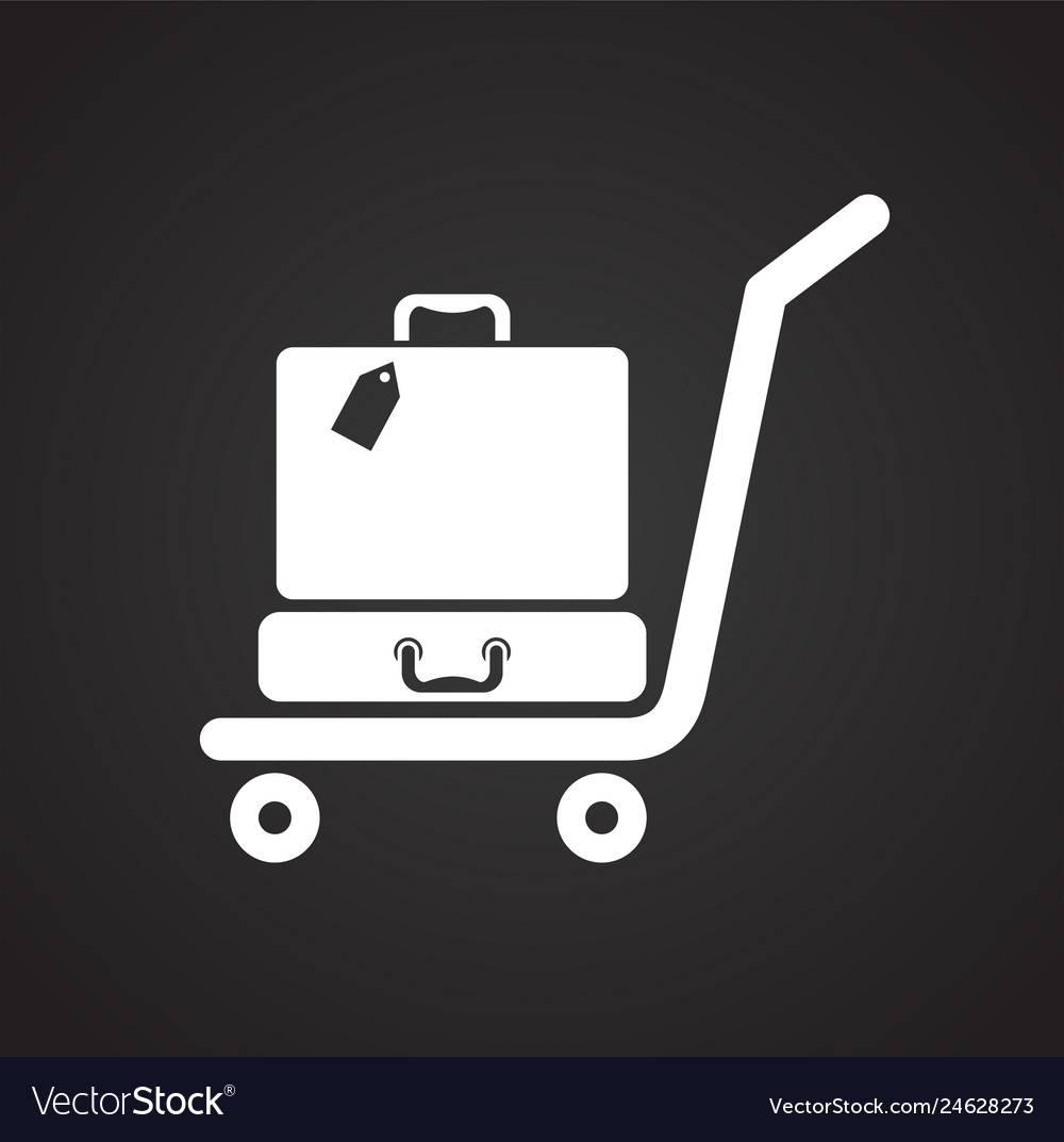Case icon on background for graphic and web design vector image Case icon on background for graphic and web design
