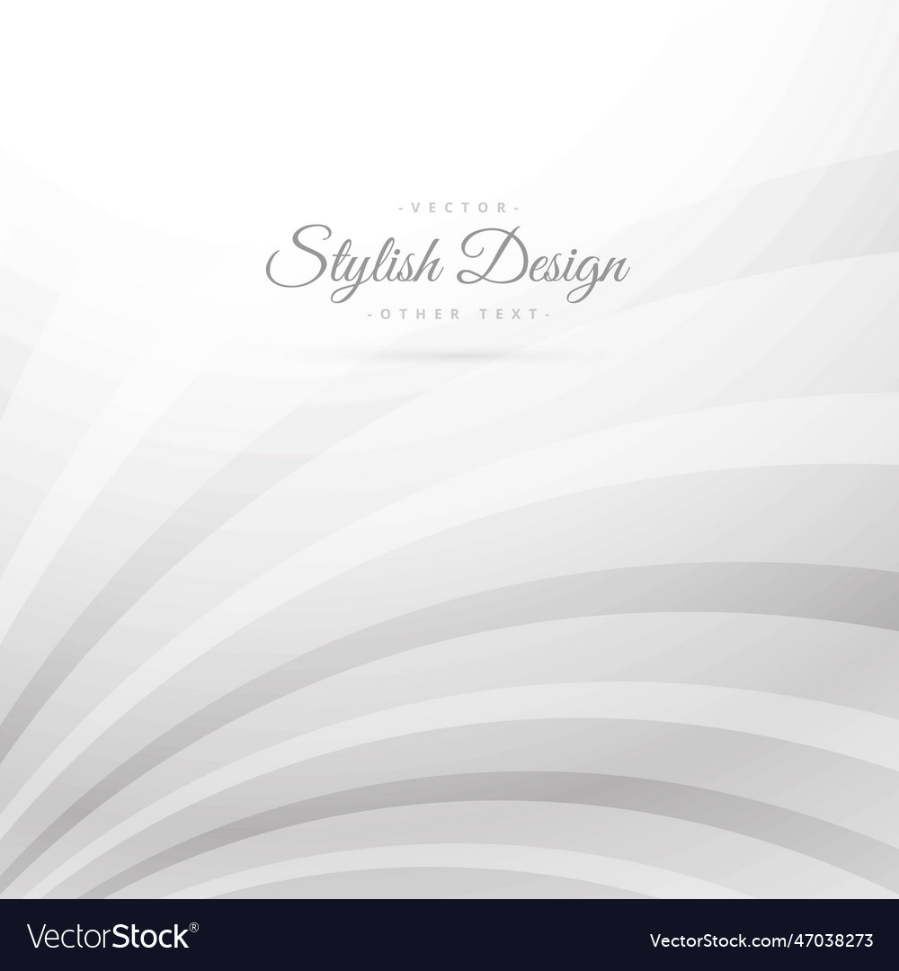 Clean white rays in curved style