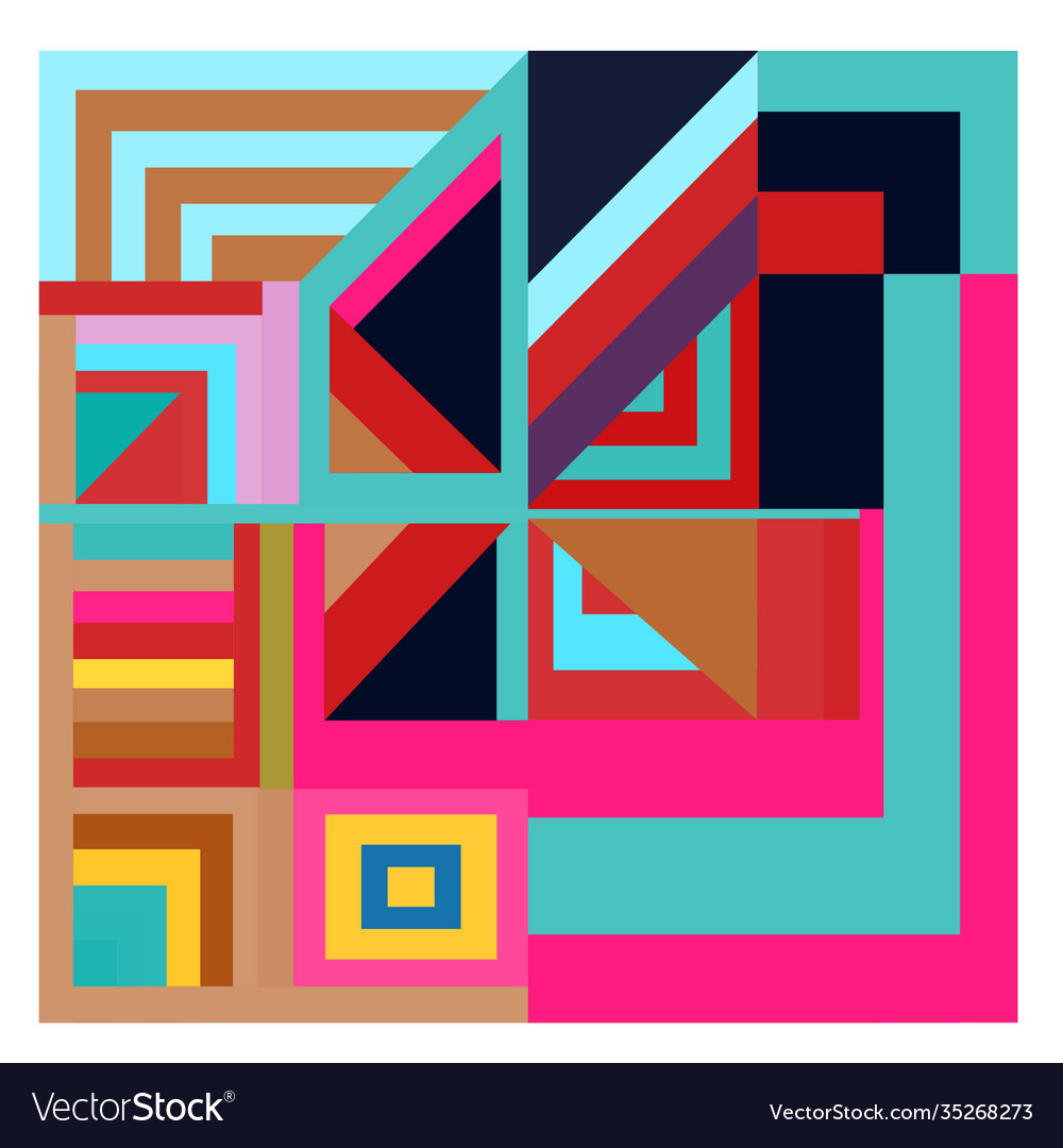 Colorful geometric and curve background pattern Vector Image Colorful geometric and curve background pattern