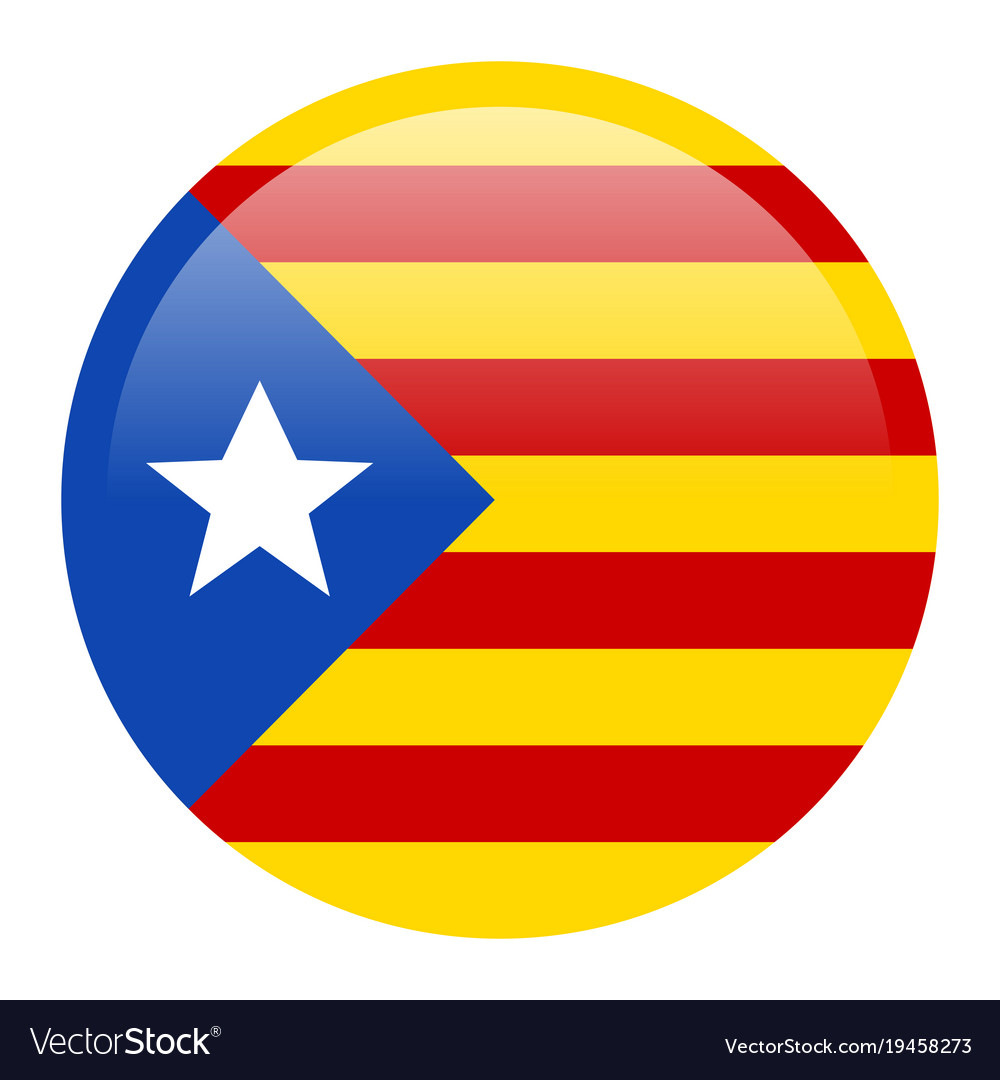 Spain and catalonia flags Royalty Free Vector Image