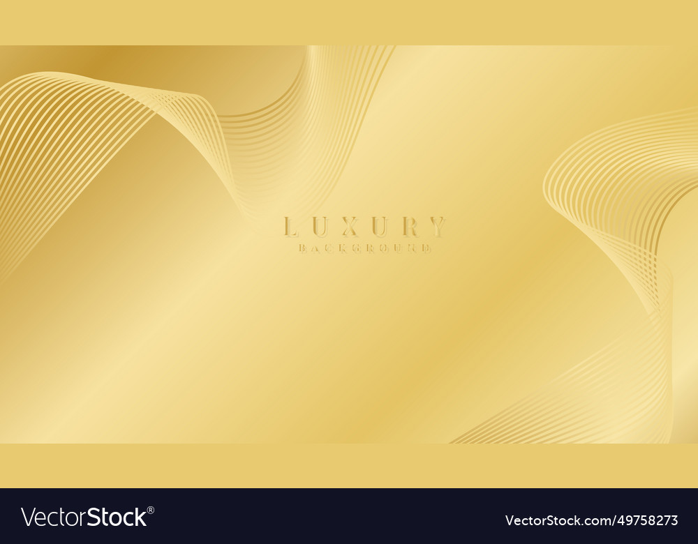 Golden curve gradient background Vector Image Golden curve gradient background