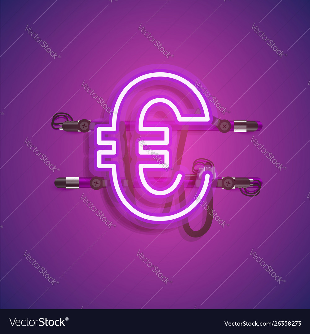 Realistischer Neoncharakter mit Drähten und Konsole vector image Realistischer Neoncharakter mit Drähten und Konsole