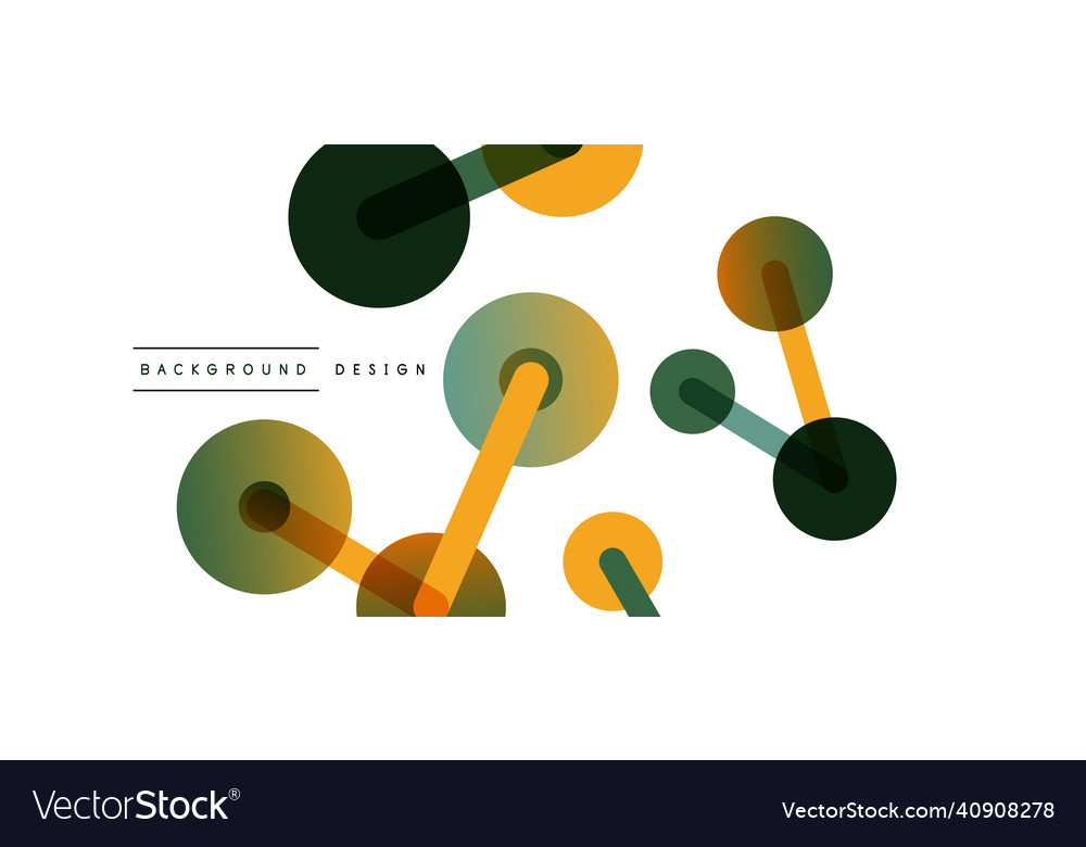 Abstract background round dots connected by lines