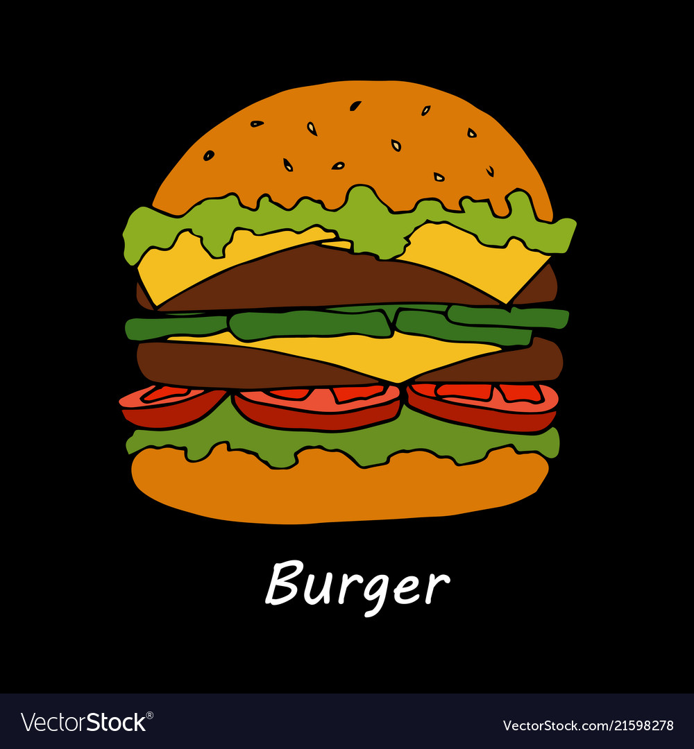 Burger cartoon