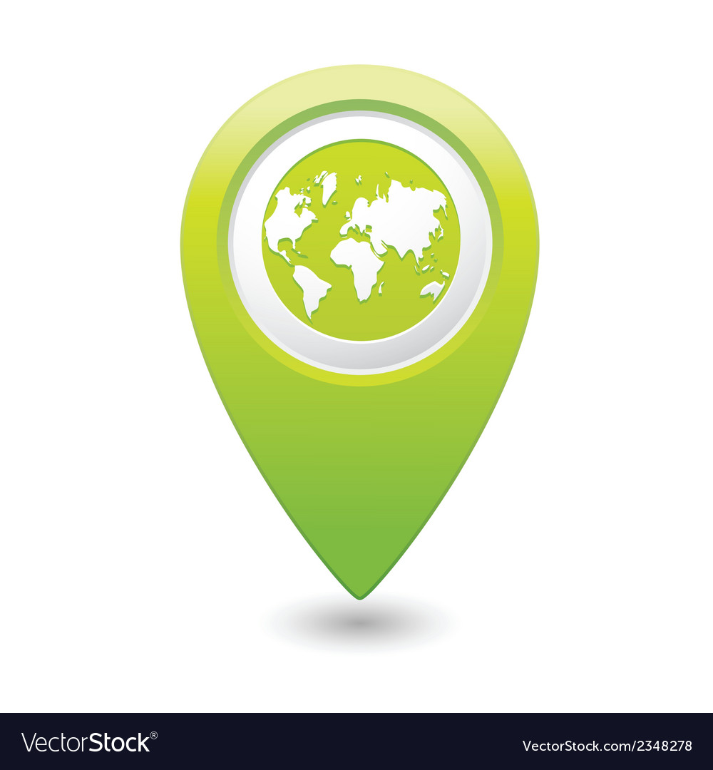 Earth Pointer Map Icon