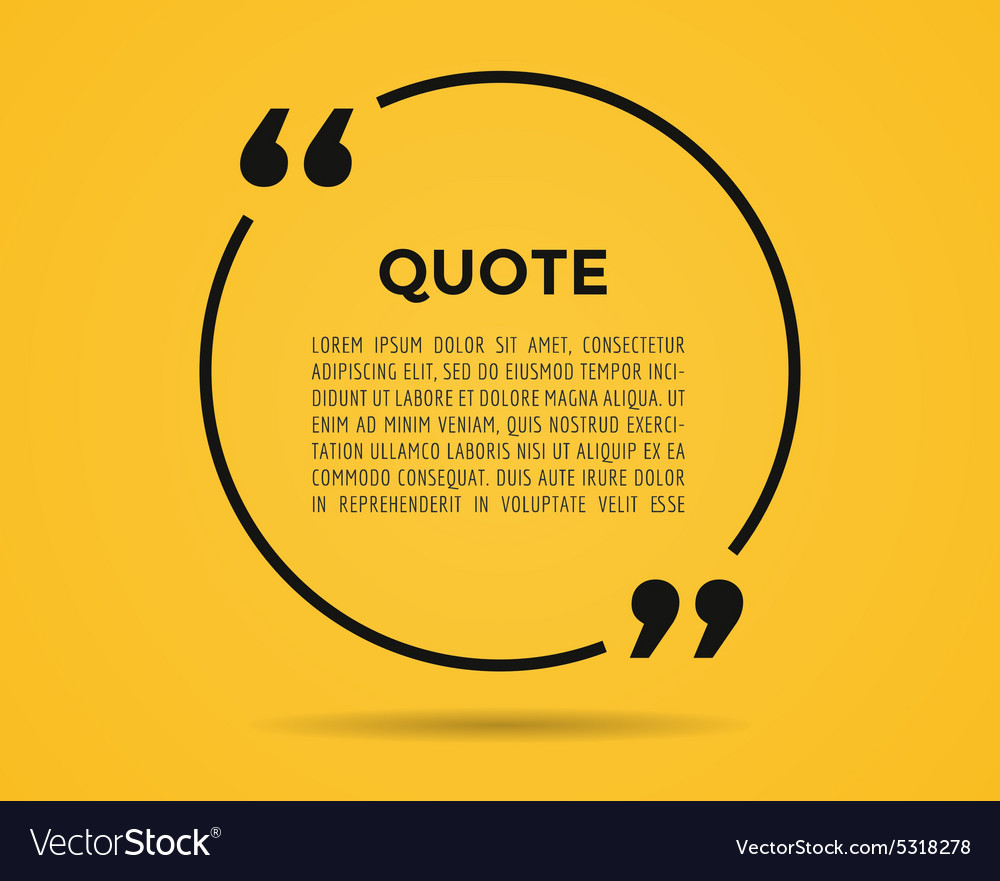 Speech Bubble with Quotation Marks