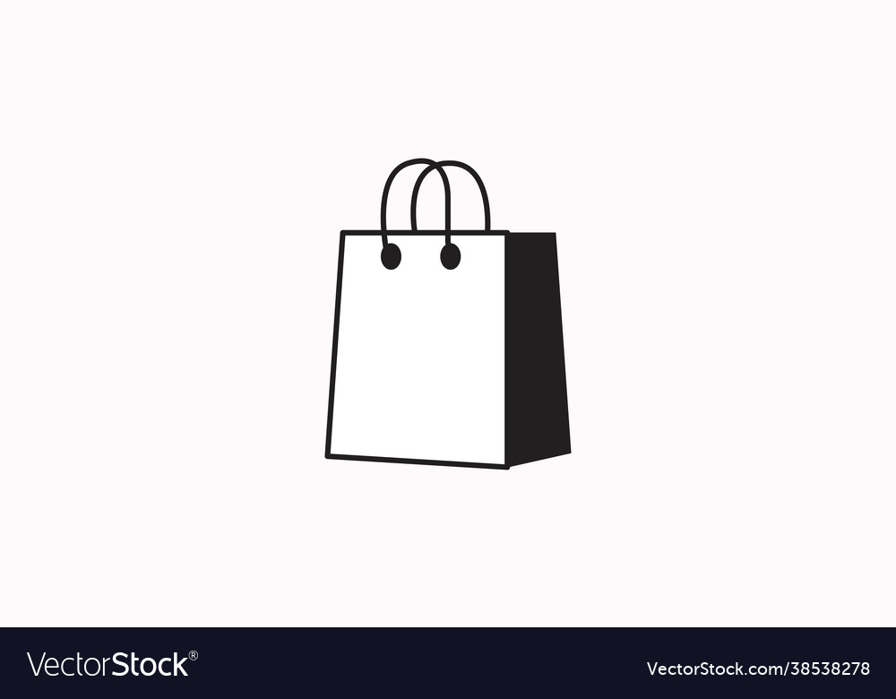 Take away or shopping bag icon