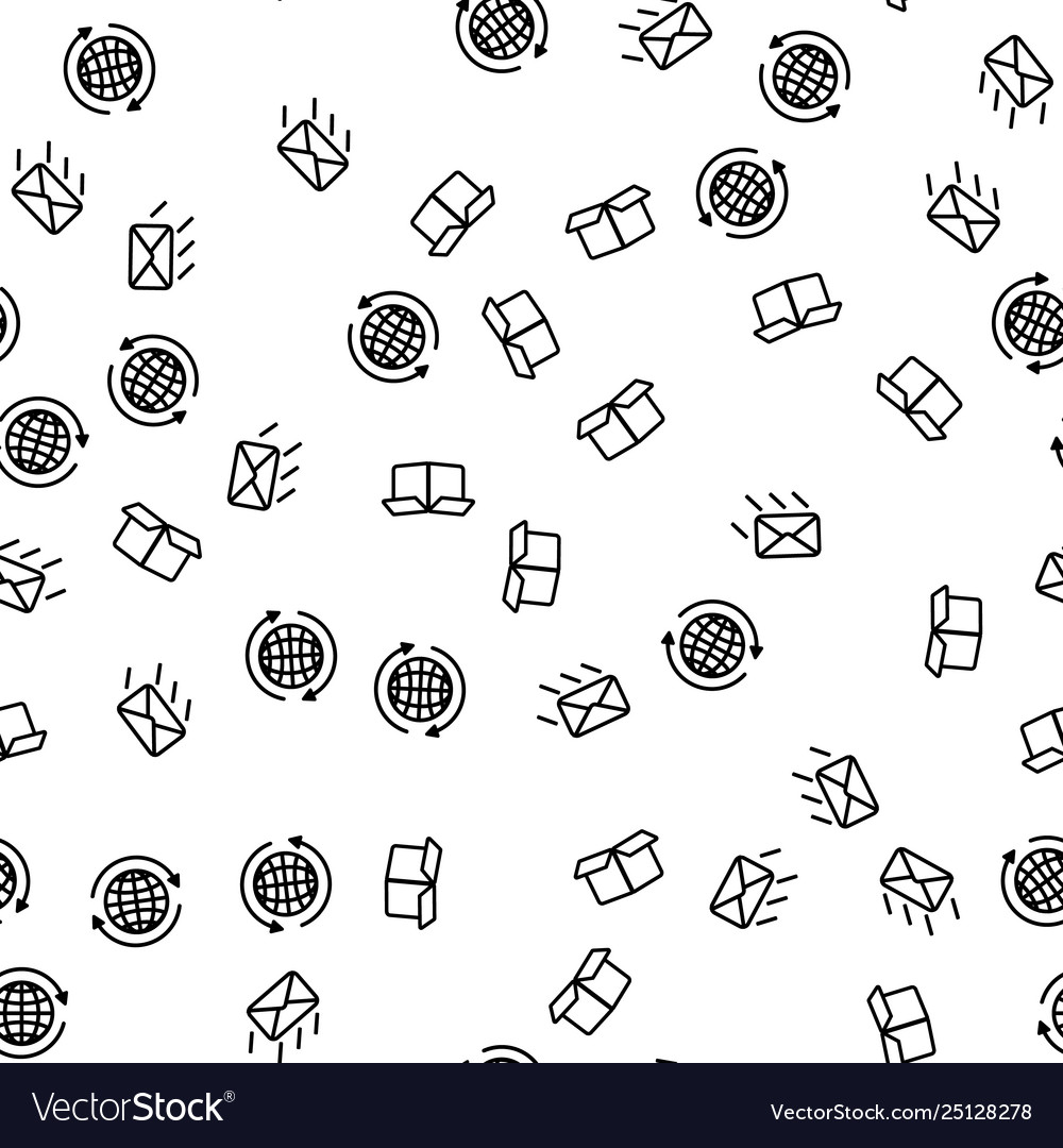 Worldwide express delivery seamless pattern