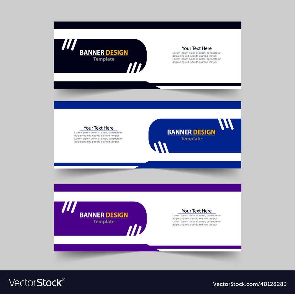 Abstract background business banner set