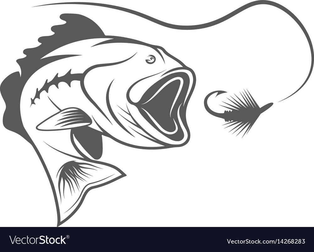 Bass and Lure Fishing Template