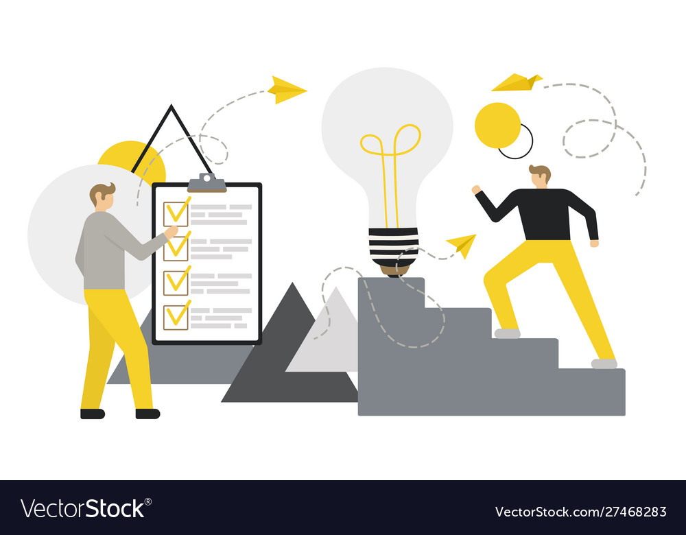 Flat business Royalty Free Vector Image - VectorStock