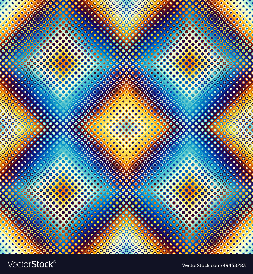 Geometric abstract pattern halftone gradient
