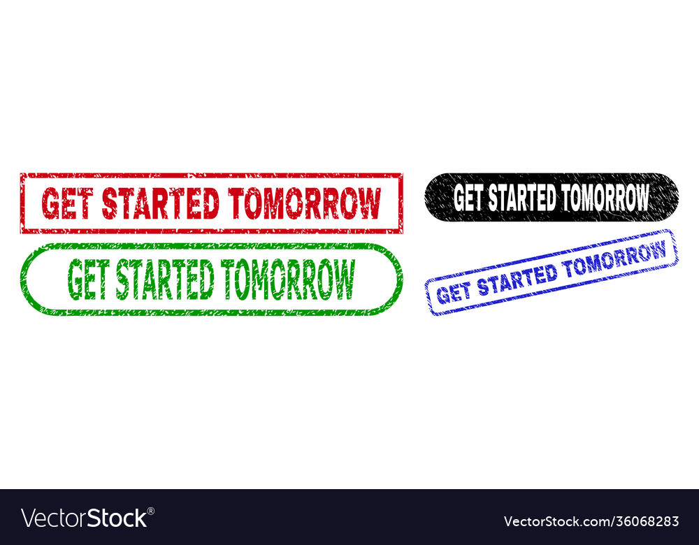 Get started tomorrow rectangle watermarks