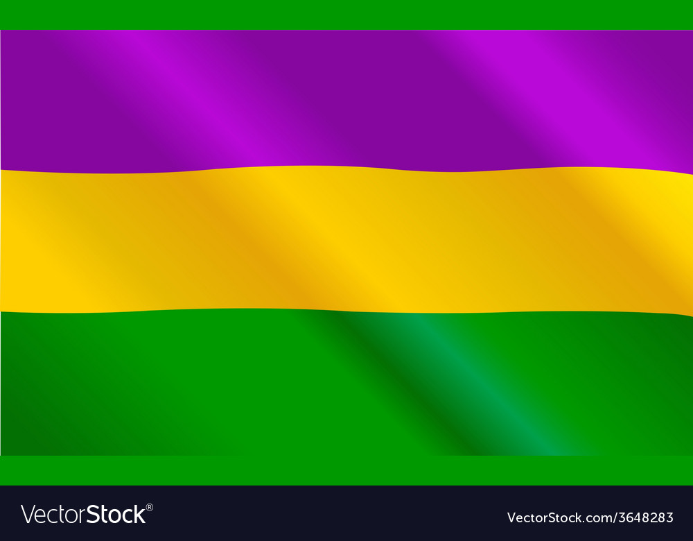 mardi gras flag nearby