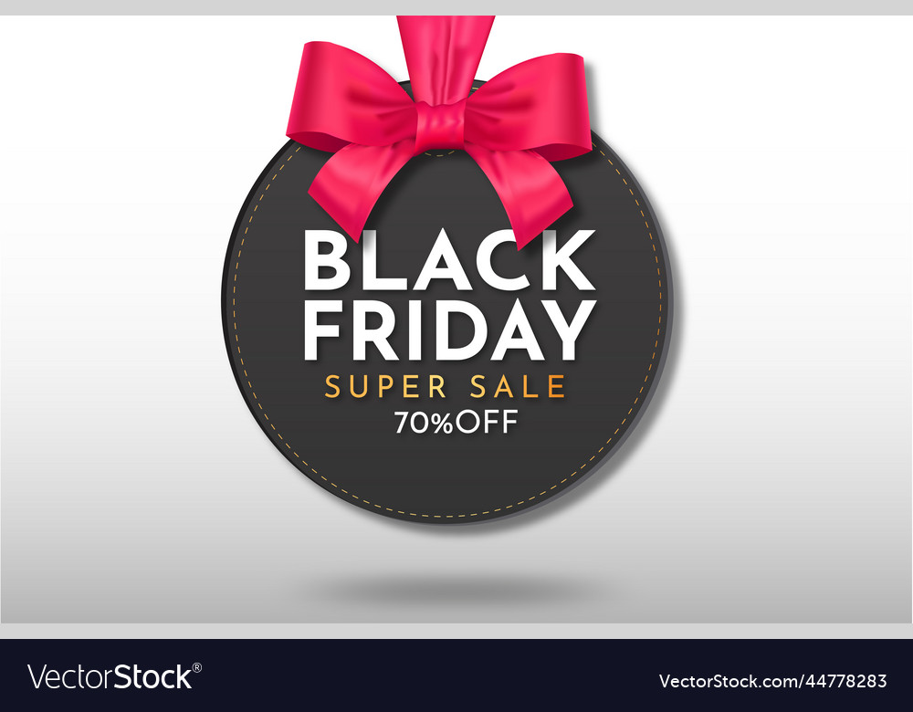 Modern black super sale hanging with realistic Vector Image