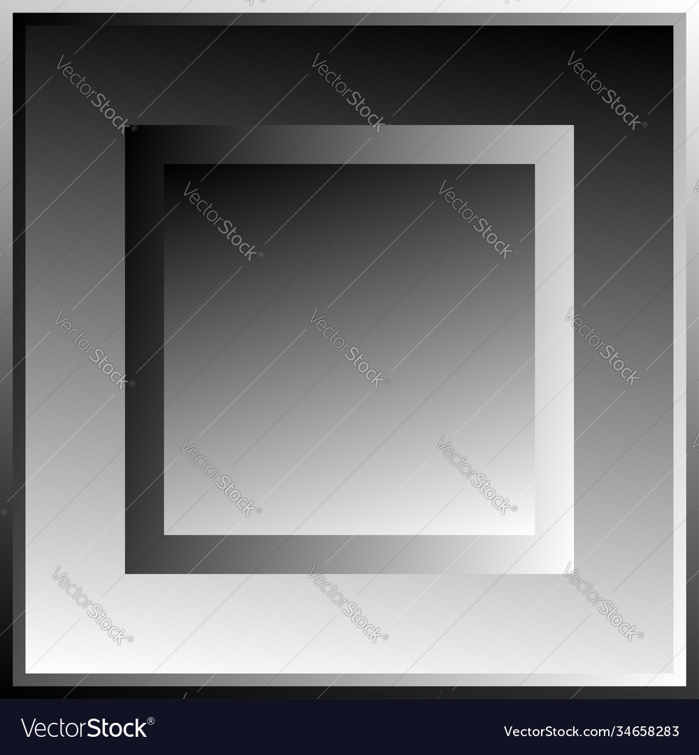 Overlapping squares blocks grayscale vector image Overlapping squares blocks grayscale